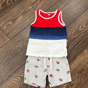 Toddler Boy Outfit- Old Navy Brand, size 2t. Like New! Red, White, Blue